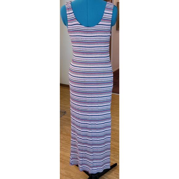 Bailey 44 Duststorm Stripe Maxi Tank Dress Womens M Ruching Minimalist Coastal - Picture 15 of 16